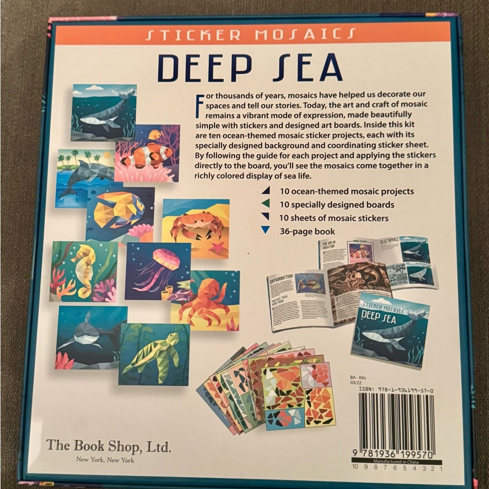 Sticker Mosaics Deep Sea‎ Book - Picture 2 of 3